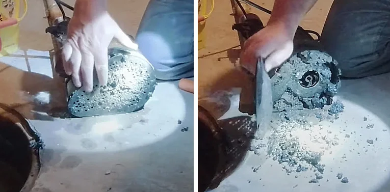 Cleaning sump pump screen and impellor